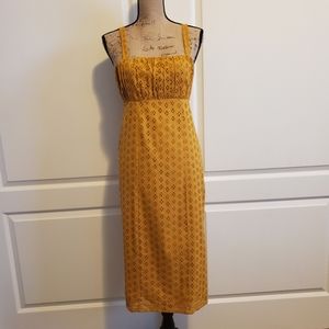 Asos Eyelet Midi Dress Size 4